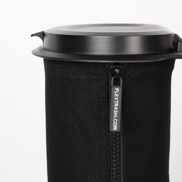FLEXTRASH waste bin 3L grey - Van 'n Bike carrying system for
